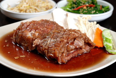 Korean beef BBQの写真素材