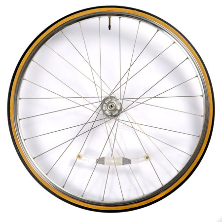 Vintage bicycle wheelの写真素材