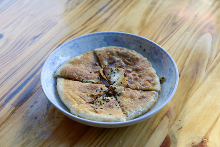 Chinese dessert red bean pancake