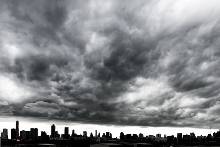 storm cloudsの写真素材