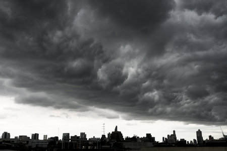 storm cloudsの写真素材