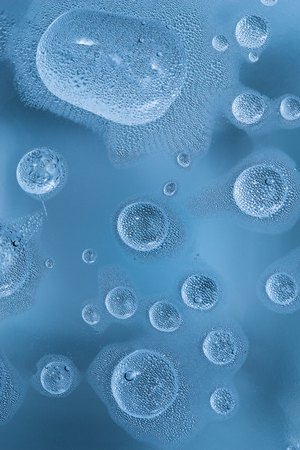 abstract Cold water drops textureの写真素材