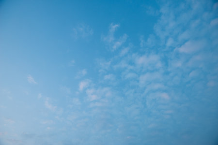 beautiful color of sunset with cloudsの写真素材