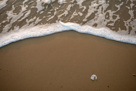 Beautiful sky before Sunrise with seascape for backgroundの写真素材