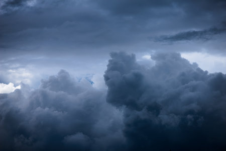 storm clouds sky background textureの写真素材