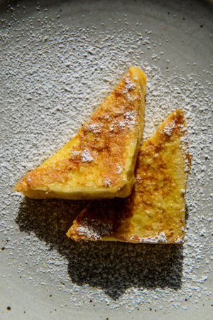 French toast quick and easy breakfastの写真素材