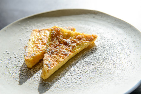 French toast quick and easy breakfastの写真素材
