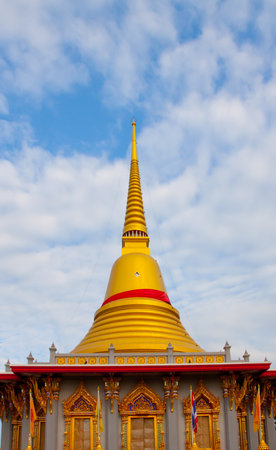 Gold pagoda in Thailandの写真素材