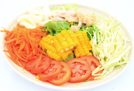 Fresh mixed saladの写真素材