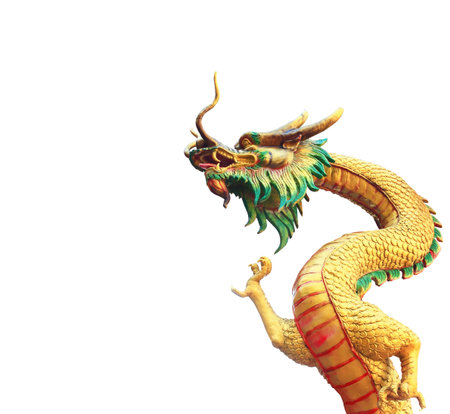 Chinese style dragon statue の写真素材