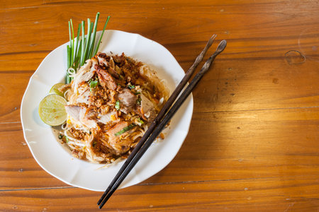Thai noodles food