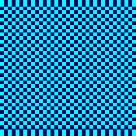 Blue checkered background. Seamless pattern. Vector.