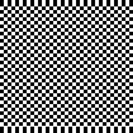 Black and white checkered background. Seamless pattern. Vector.