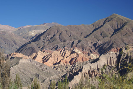 nice colors in the andes mountains of argentina