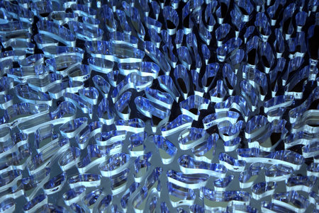 transparent blue ice surface for background use