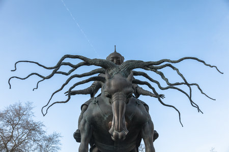 London s Hyde Park Statuesの写真素材