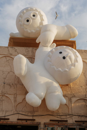 Dubai, United Arab Emirates, Middles East - December, 24, 2023 - The Anooki characters created by...