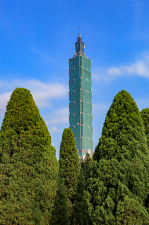 Taipei 101 buildingのeditorial素材