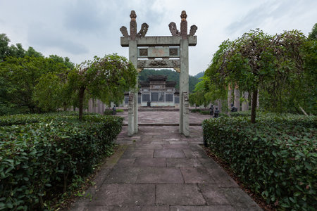 Ningbo Dongqian Hunan Song Stone Carving Parkのeditorial素材