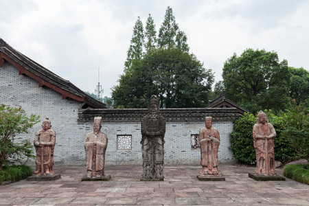 Ningbo Dongqian Hunan Song Stone Carving Parkのeditorial素材