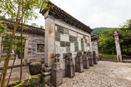 Ningbo Dongqian Hunan Song Stone Carving Parkのeditorial素材