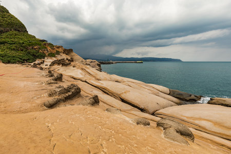 Taiwan Yeliu Geoparkのeditorial素材