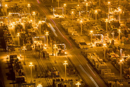 Ningbo Chuanshan Port Yardのeditorial素材