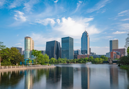 Southern Ningbo Business Districtのeditorial素材