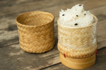 hot sticky riceの写真素材