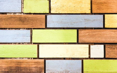 colorful wood plank 