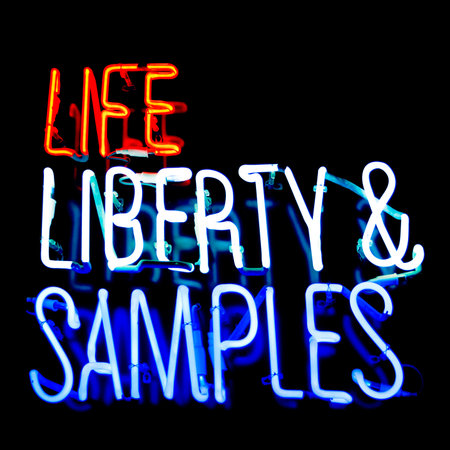 neon wordの写真素材