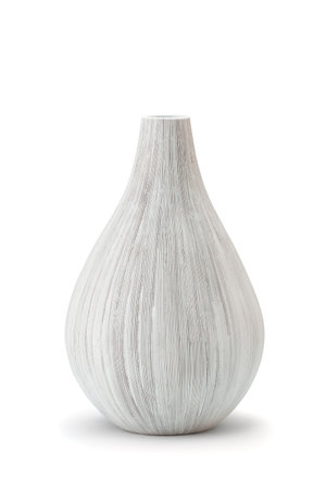white vase isolate backgroundの写真素材