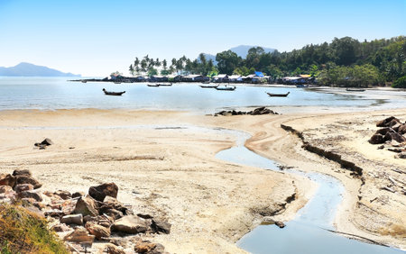 fisherman village in south east asian