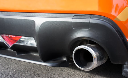 racing exhaustの写真素材