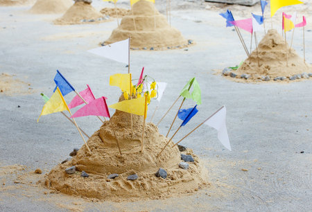 pagoda sandの写真素材