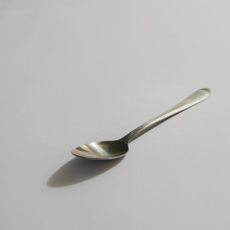 spoon on white backgroundの写真素材