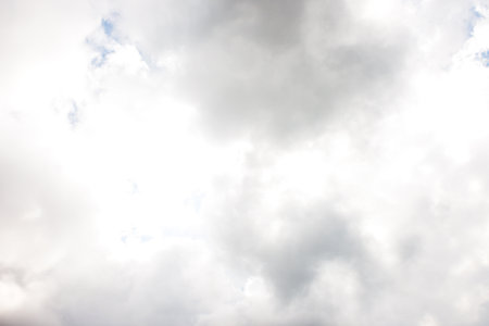 Blue sky white cloud white back ground