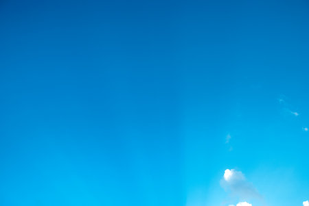 Blue sky white cloud on backgroundの写真素材