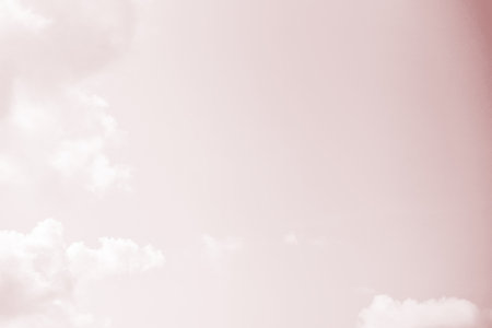 Bright sky and cloud colorful pink and blue pastel tone color.の写真素材
