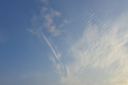 Blue sky white clouds for background