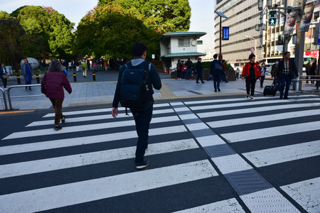 Tokyo, Japan November 27 2018 Getting around in Tokyo in Japan is crowded with many people.のeditorial素材
