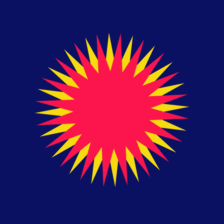 Abstract color background with stars rating icon.の写真素材