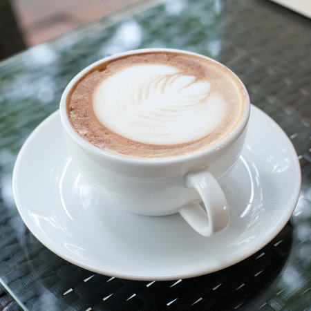  latte art coffee の写真素材