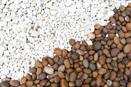 white and red stones background. の写真素材