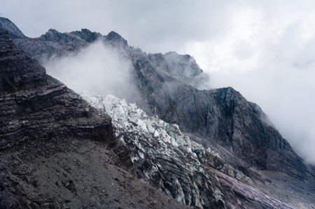 Snowy Mountain の写真素材