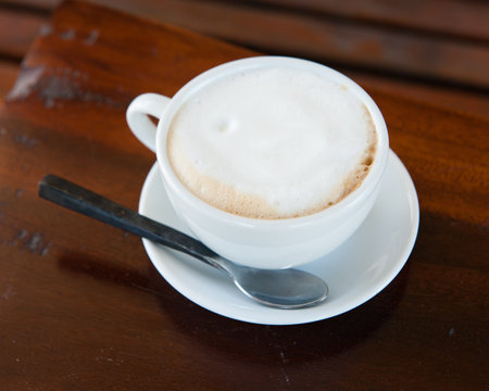 latte coffeeの写真素材