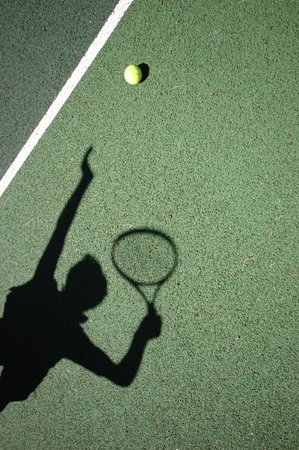 The Tennis Serveの写真素材