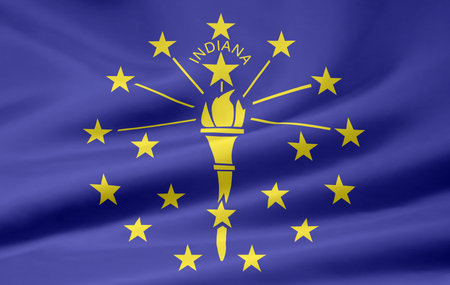 Flag of Indianaの写真素材