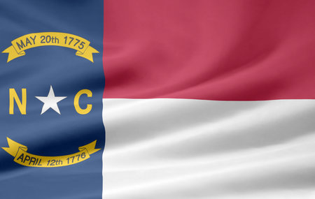 Flag of North Carolinaの写真素材