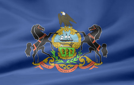 Flag of Pennsylvaniaの写真素材